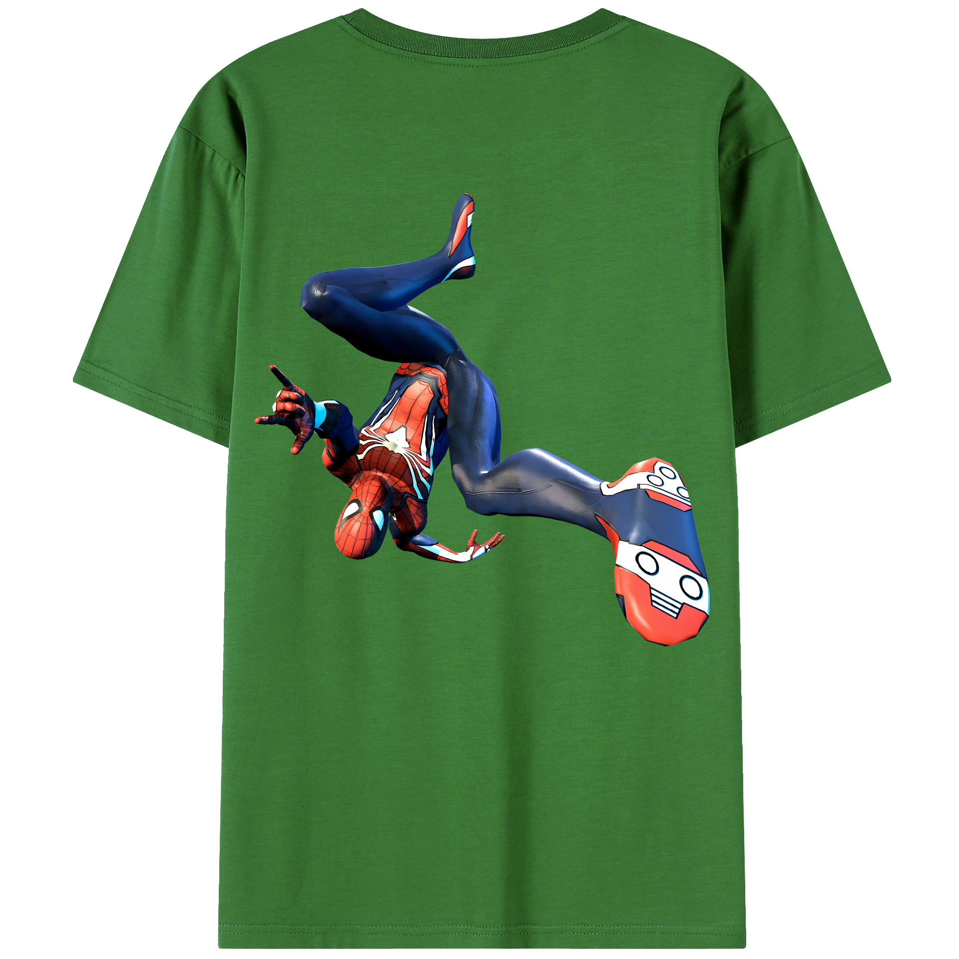 （画像用） Spider Man スパイダーマン レディース半袖Tシャツ(バックプリント)